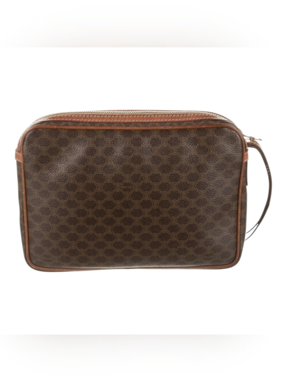 Celine Vintage Macadam Triomphe Clutch With The Iconic Brown Monogram Canvas - Picture 2 of 9
